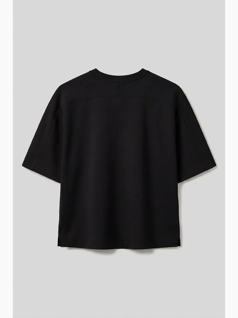 T-shirt da donna in misto viscosa tommy Nero - Kiabi