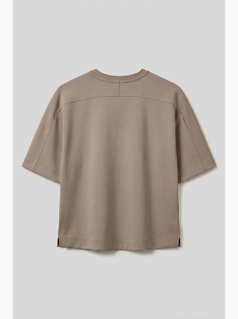 T-shirt da donna in misto viscosa tommy Sabbia - Kiabi