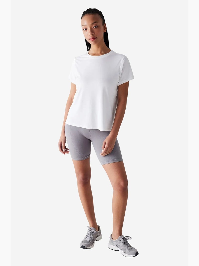 T-shirt da donna in modal penti Bianco sporco - Kiabi