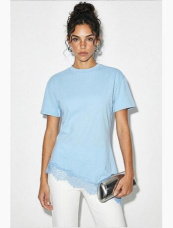 T-shirt da donna in poliestere ed elastan lucci