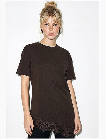 T-shirt da donna in poliestere ed elastan lucci
