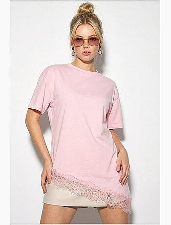 T-shirt da donna in poliestere ed elastan lucci