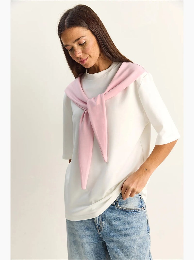 T-shirt da donna in poliestere ed elastan lucci Rosa pallido - Kiabi