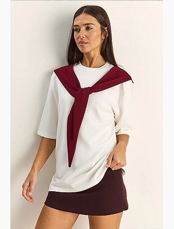 T-shirt da donna in poliestere ed elastan lucci