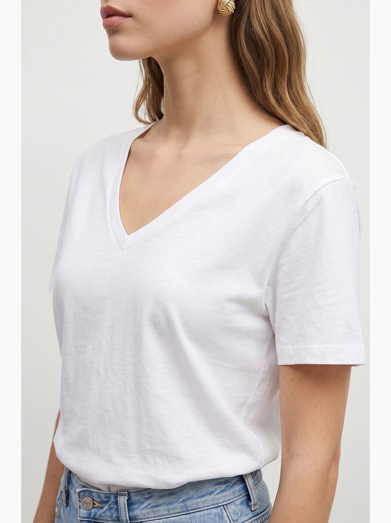 T-shirt da donna lucci Bianco - Kiabi