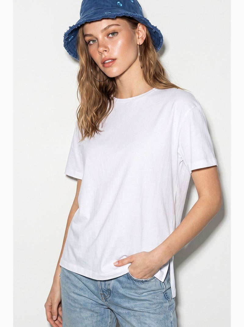 T-shirt da donna lucci Bianco - Kiabi