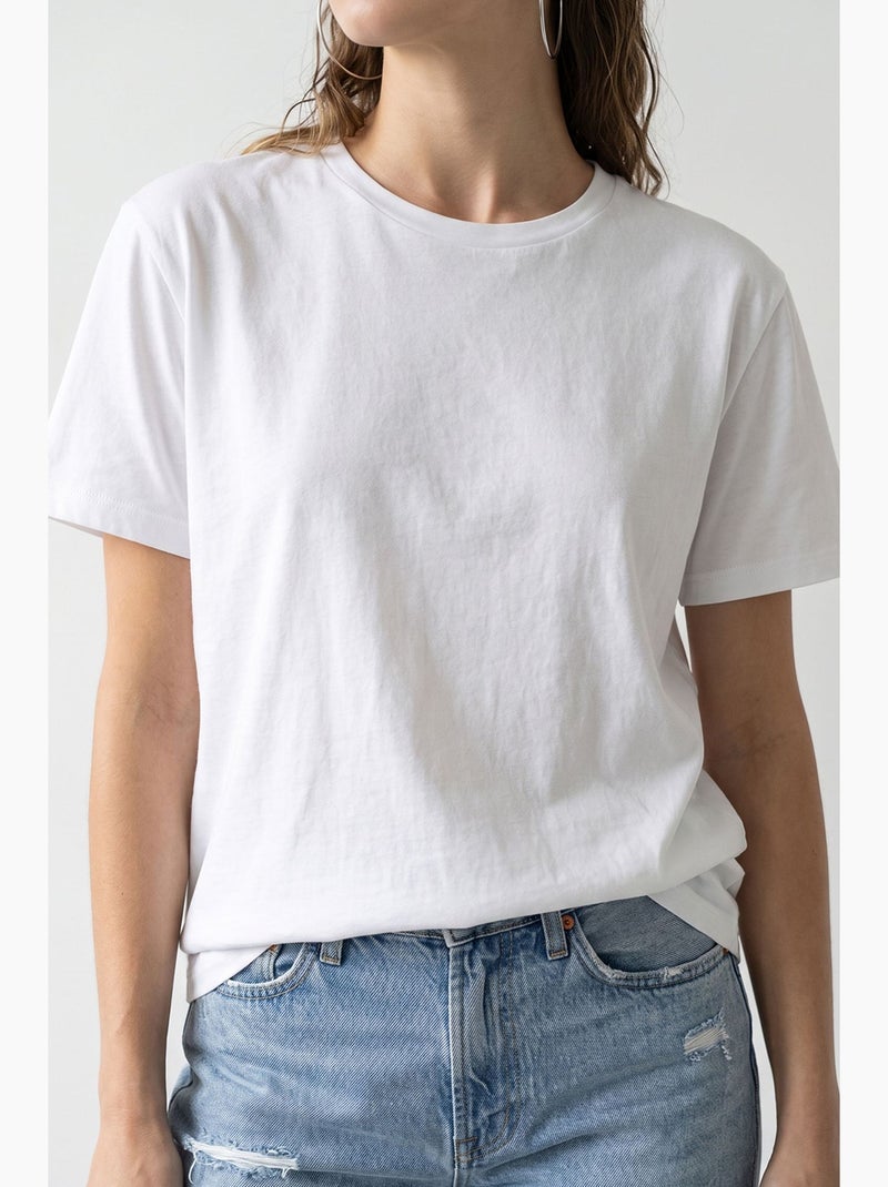 T-shirt da donna lucci Bianco - Kiabi