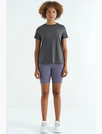 T-shirt da donna rilassata con girocollo e spacchi laterali tommy