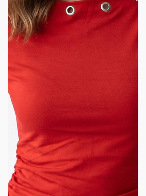 T-shirt da donna slim fit con scollo a barca mixray - Kiabi T-shirt da donna slim fit con scollo a barca mixray - Kiabi