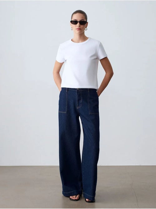 T-shirt da donna tinta unita con girocollo dilvin - Kiabi T-shirt da donna tinta unita con girocollo dilvin - Kiabi