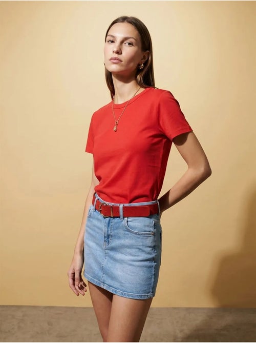 T-shirt da donna tinta unita con girocollo dilvin - Kiabi T-shirt da donna tinta unita con girocollo dilvin - Kiabi