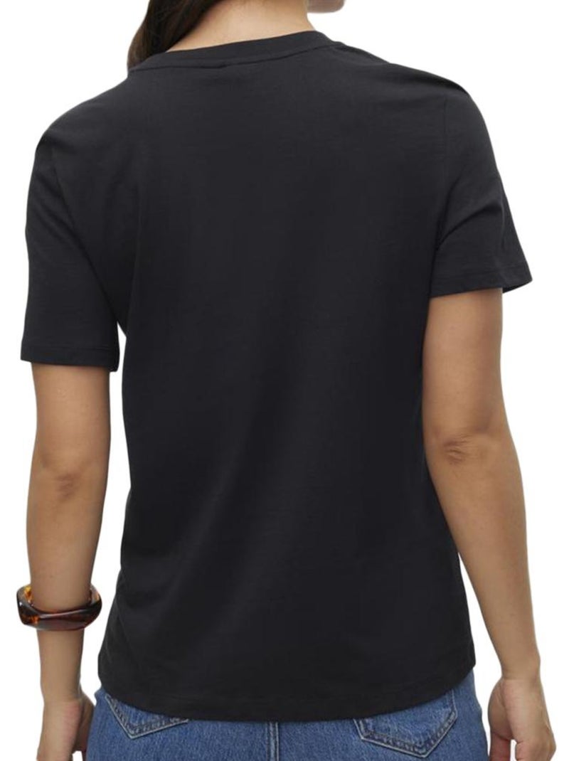 T-shirt da Donna Vero Moda Nero - Kiabi
