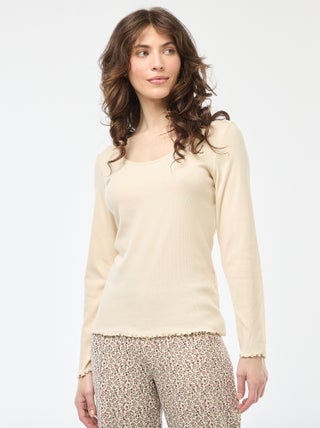 T-shirt da pigiama a coste