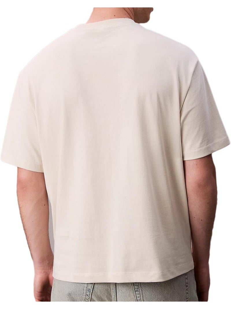 T-Shirt da Uomo Calvin Klein Jeans Beige - Kiabi