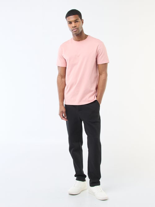 T-shirt da uomo in cotone a girocollo tinta unita - Kiabi T-shirt da uomo in cotone a girocollo tinta unita - Kiabi