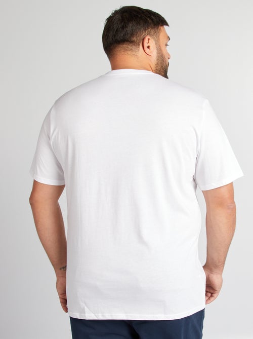 T-shirt da uomo in cotone con scollo a V - Kiabi