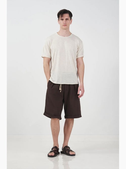 T-shirt da uomo in cotone e lino giesto - Kiabi T-shirt da uomo in cotone e lino giesto - Kiabi