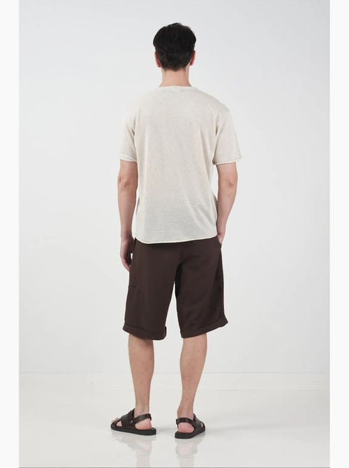T-shirt da uomo in cotone e lino giesto - Kiabi T-shirt da uomo in cotone e lino giesto - Kiabi