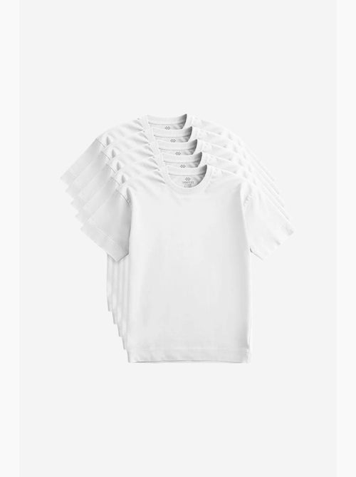 T-shirt da uomo in cotone ed elastan con girocollo tommy - Kiabi
