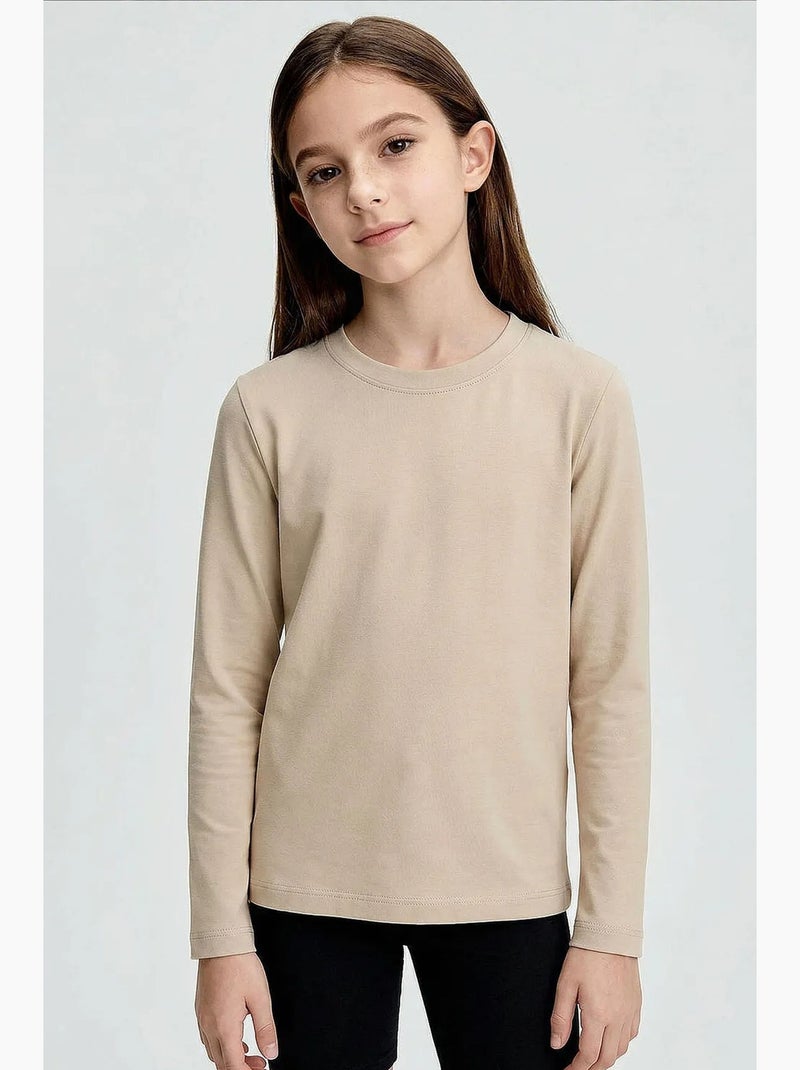 T-shirt da uomo in cotone ed elastan tommy Beige argilla - Kiabi