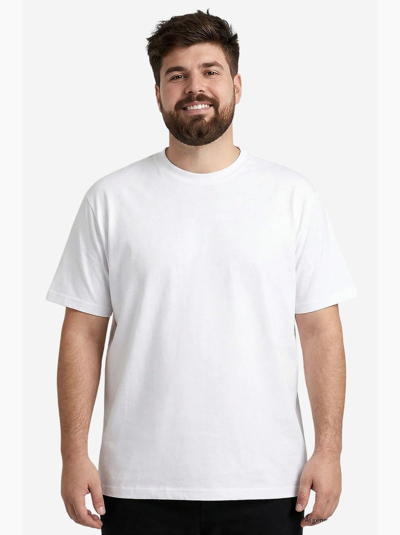 T-shirt da uomo in cotone ed elastan tommy Bianco - Kiabi