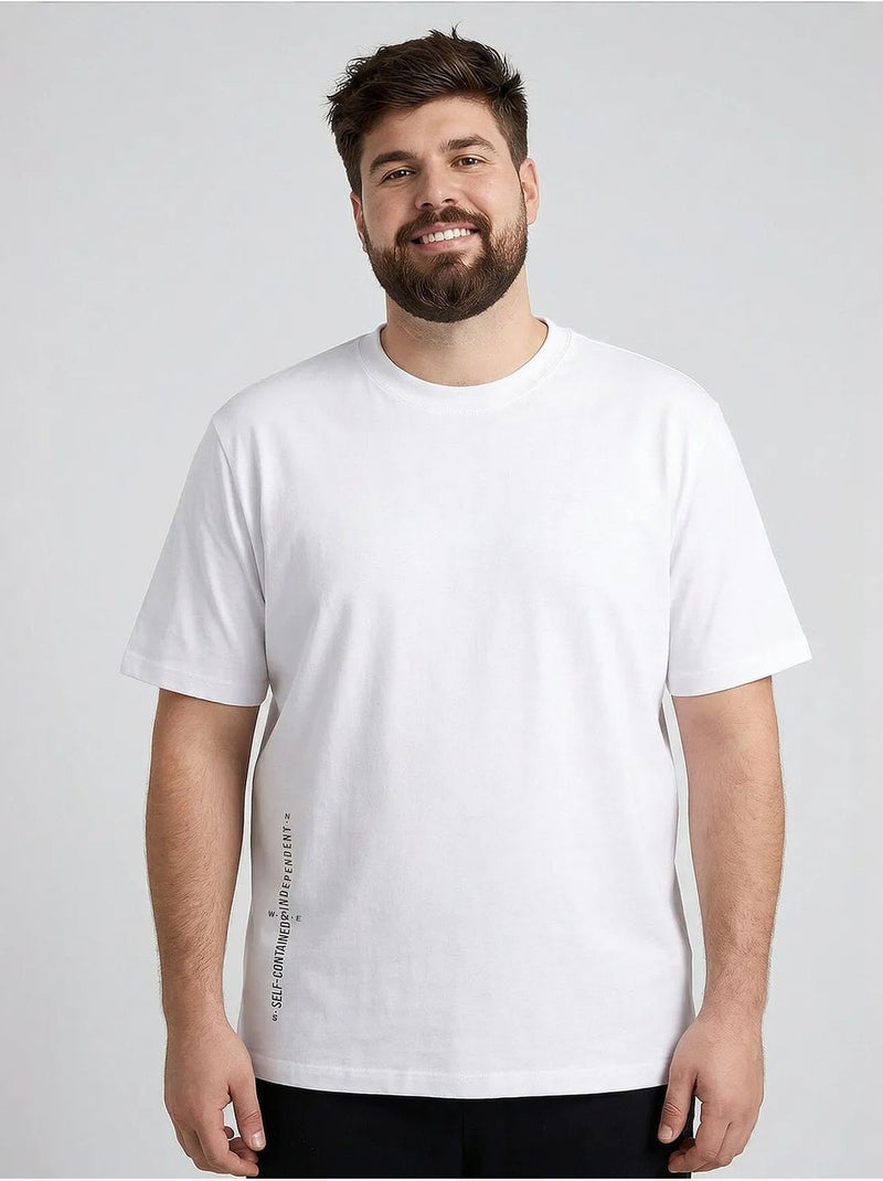 T-shirt da uomo in cotone ed elastan tommy Bianco - Kiabi