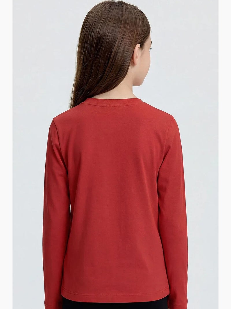T-shirt da uomo in cotone ed elastan tommy Rosso - Kiabi