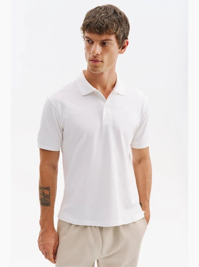 T-shirt da uomo in cotone giesto Bianco - Kiabi