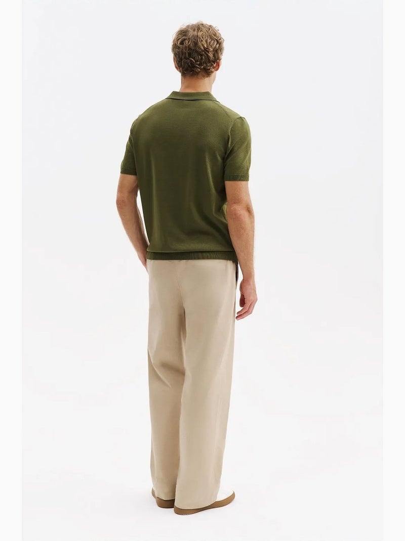 T-shirt da uomo in cotone giesto Cachi - Kiabi