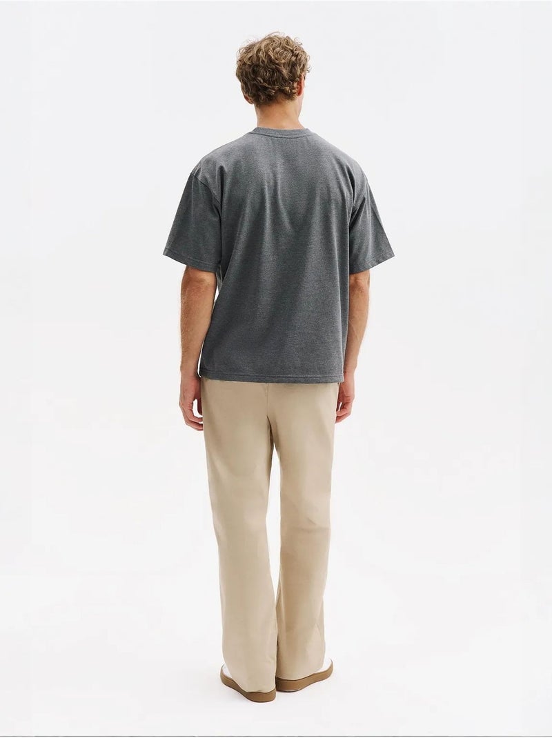 T-shirt da uomo in cotone giesto Grigio nero - Kiabi