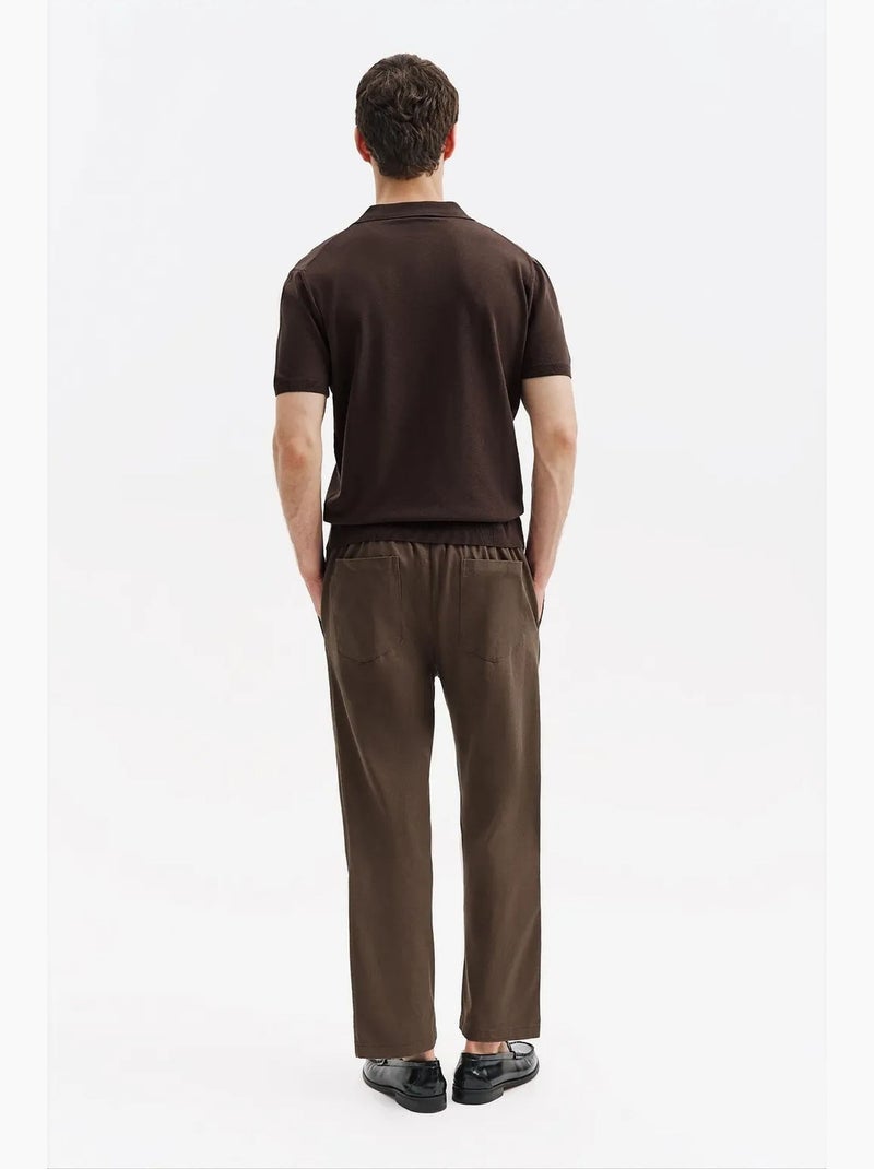 T-shirt da uomo in cotone giesto Marrone - Kiabi