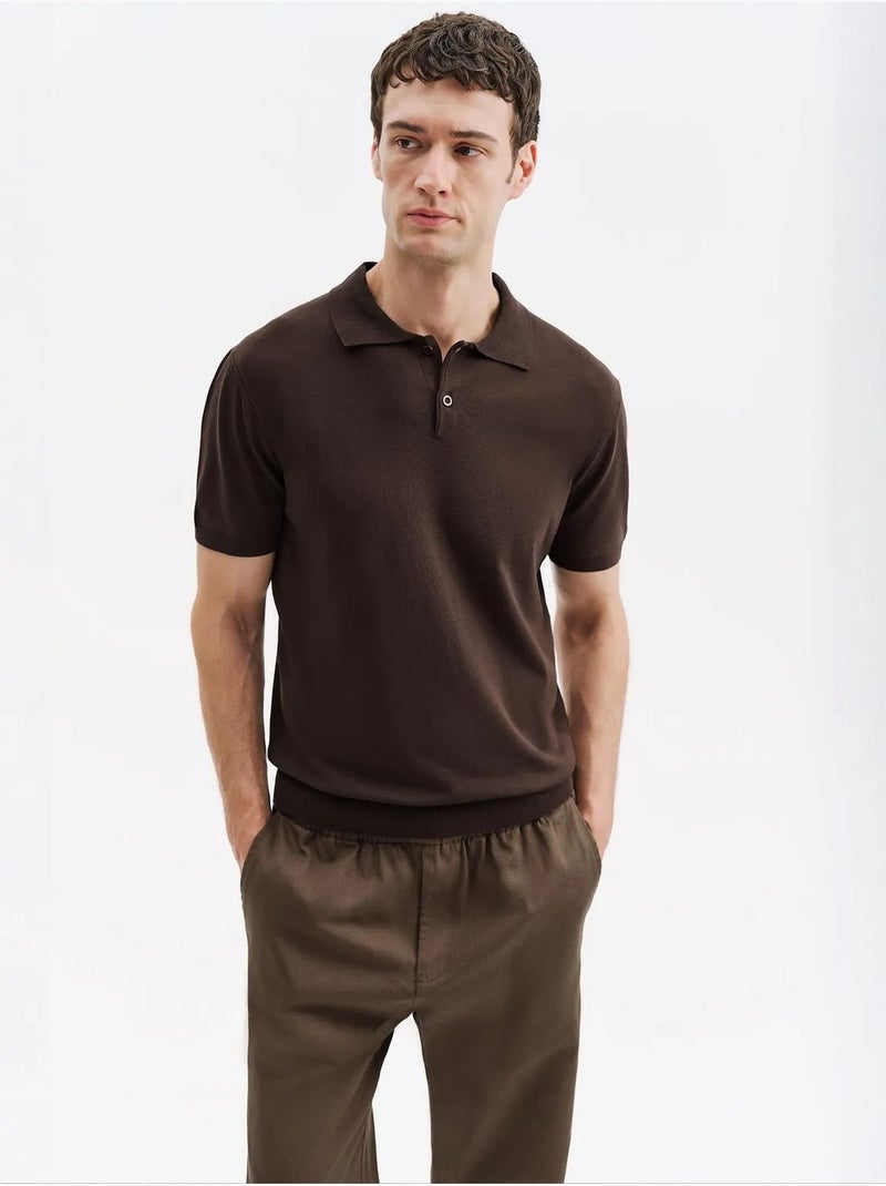 T-shirt da uomo in cotone giesto Marrone - Kiabi