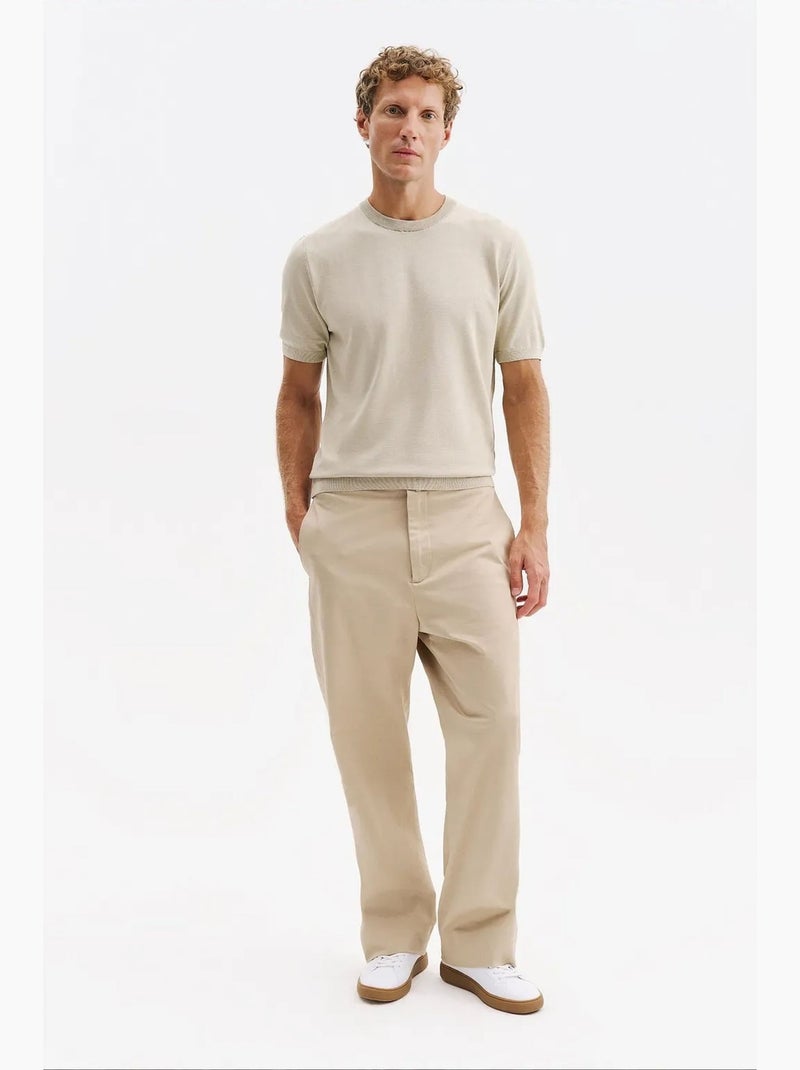 T-shirt da uomo in cotone giesto Sabbia - Kiabi