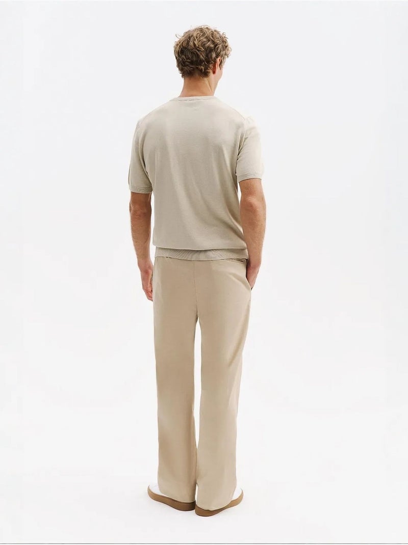 T-shirt da uomo in cotone giesto Sabbia - Kiabi