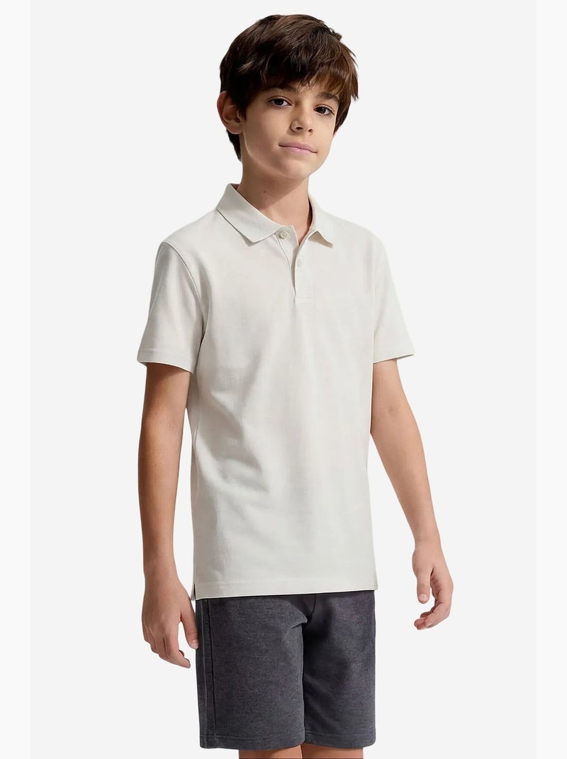 T-shirt da uomo in misto cotone tommy Bianco sporco - Kiabi