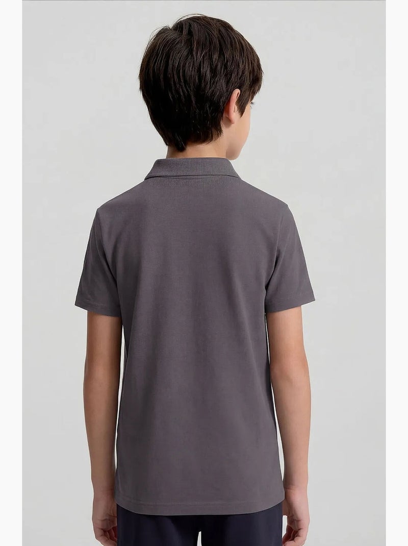 T-shirt da uomo in misto cotone tommy Grigio nero - Kiabi