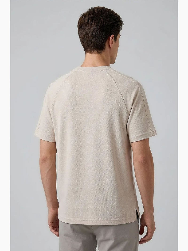 T-shirt da uomo in misto viscosa tommy Beige argilla - Kiabi