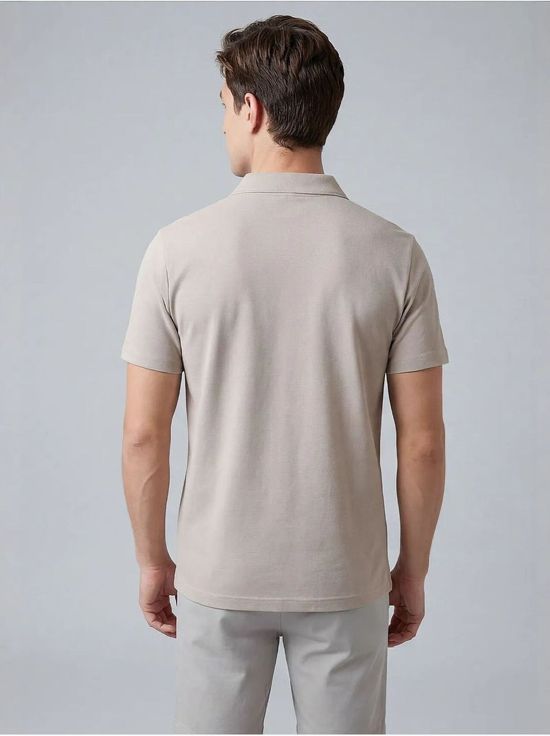 T-shirt da uomo in misto viscosa tommy Beige argilla - Kiabi