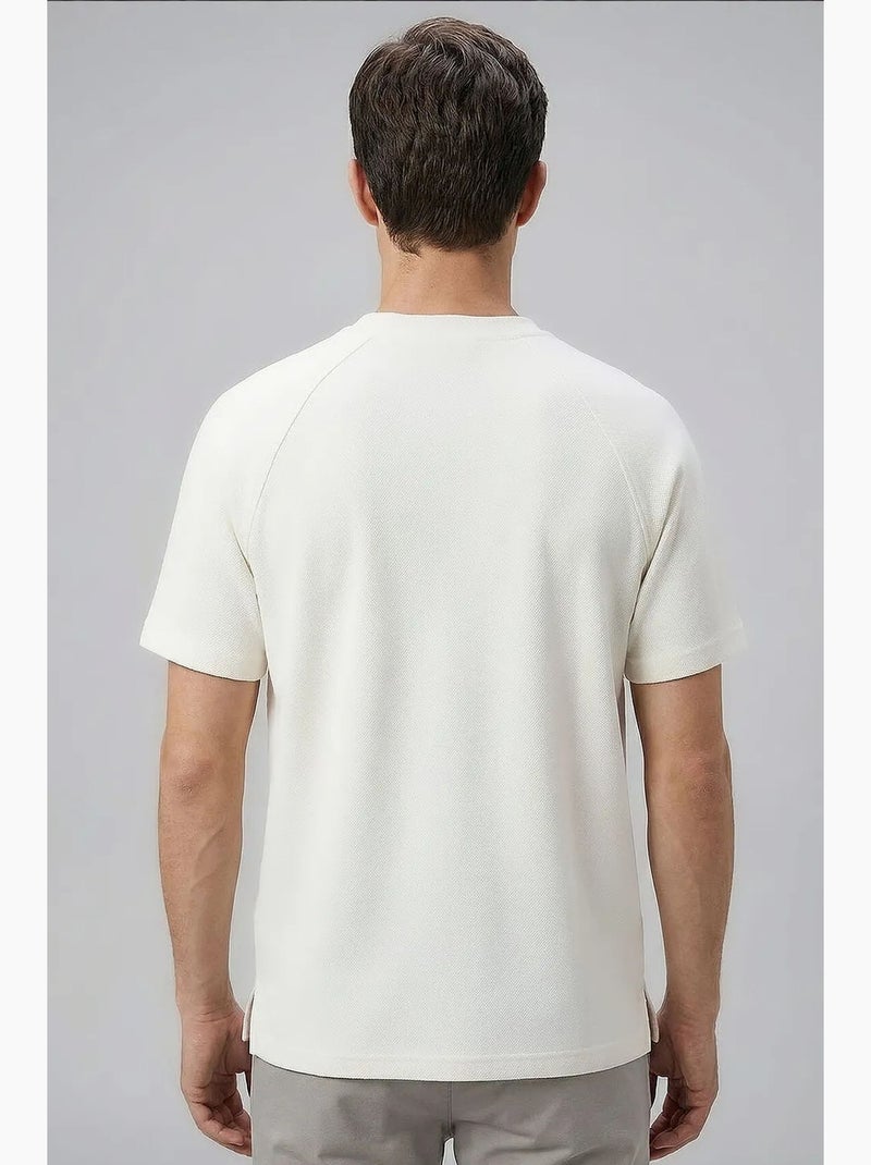 T-shirt da uomo in misto viscosa tommy Crema - Kiabi