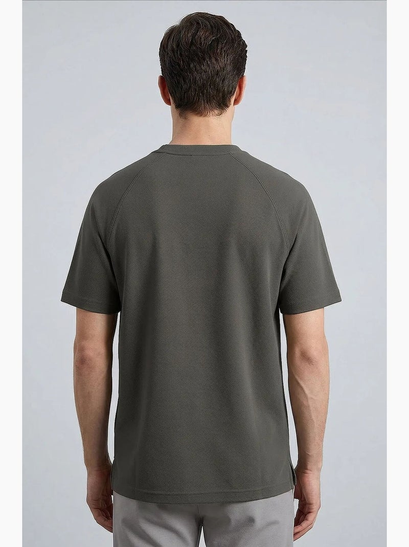 T-shirt da uomo in misto viscosa tommy Grigio scuro - Kiabi