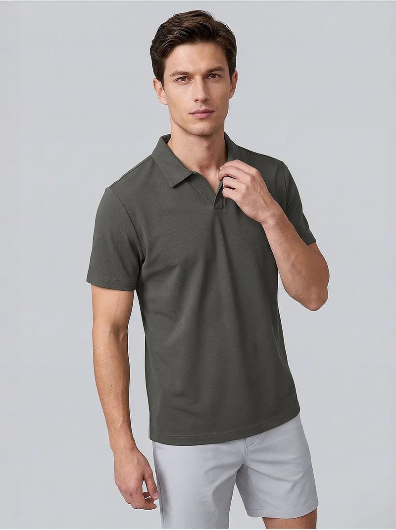 T-shirt da uomo in misto viscosa tommy Grigio scuro - Kiabi