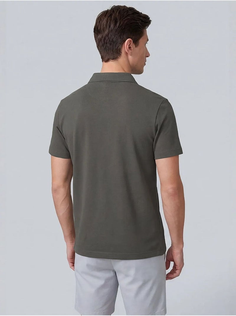T-shirt da uomo in misto viscosa tommy Grigio scuro - Kiabi