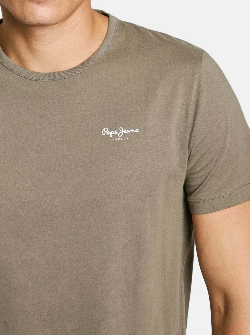 T-shirt da Uomo Pepe Jeans Original Cachi - Kiabi