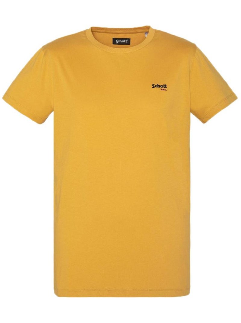 T-shirt da uomo schott ricamata Giallo - Kiabi