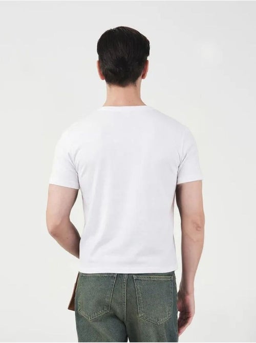 T-shirt da uomo slim fit in cotone con girocollo giesto - Kiabi T-shirt da uomo slim fit in cotone con girocollo giesto - Kiabi