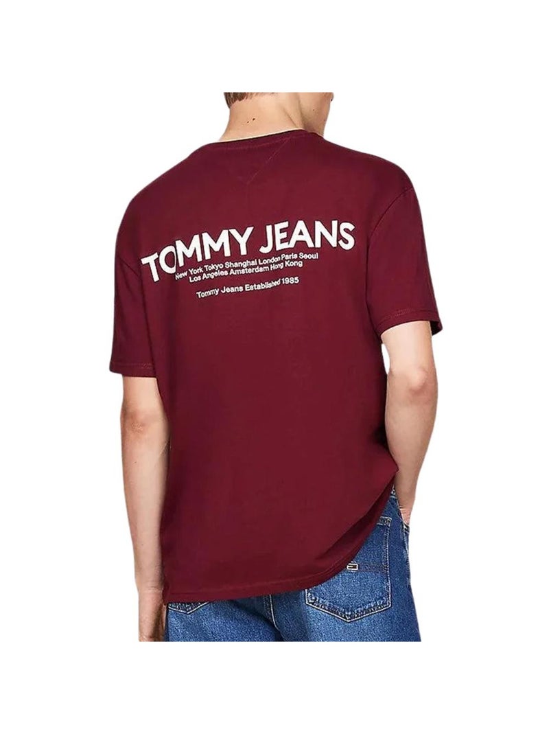 T-shirt da Uomo Tommy Hilfiger Pri Bordeaux - Kiabi