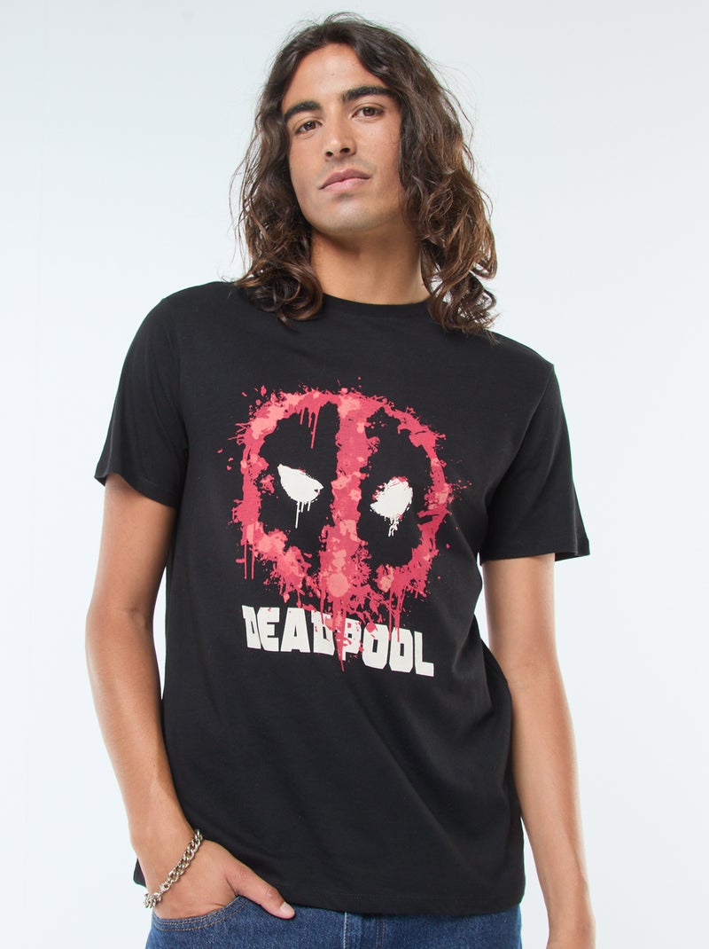 T-shirt 'Deadpool' 'Marvel' a maniche corte Nero - Kiabi