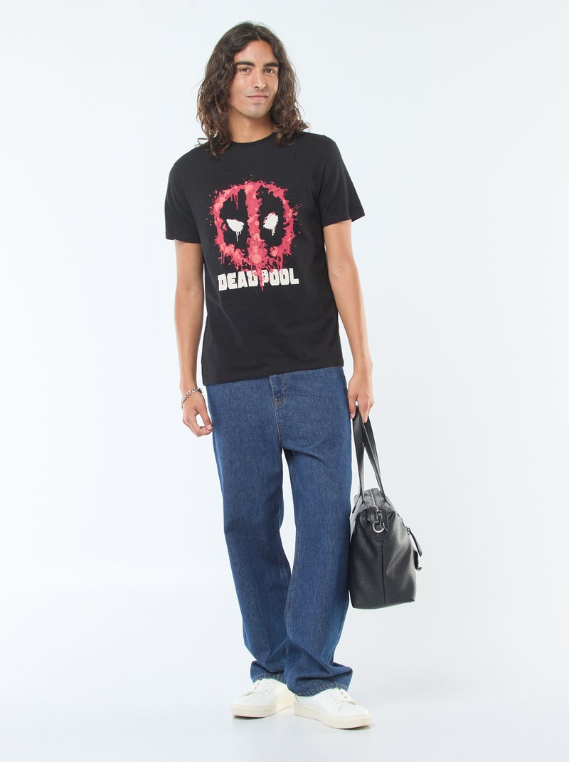 T-shirt 'Deadpool' 'Marvel' a maniche corte Nero - Kiabi