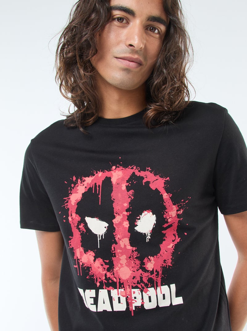 T-shirt 'Deadpool' 'Marvel' a maniche corte Nero - Kiabi