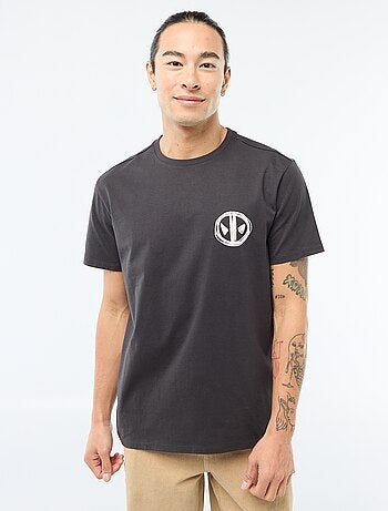 T-shirt 'Deadpool' 'Marvel' stampato fronte-retro